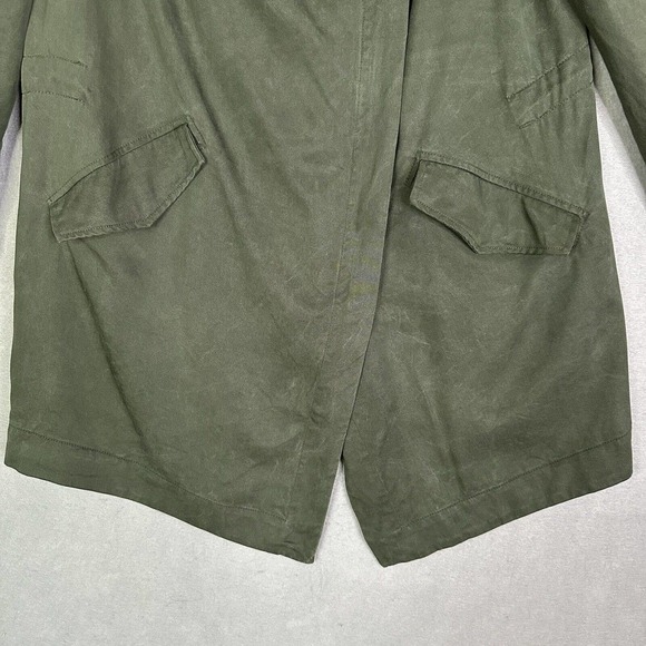 Anthropology BB Dakota Jacket Women Sz S Quilted Sleeves Oversized Asymmetrical - Picture 4 of 16